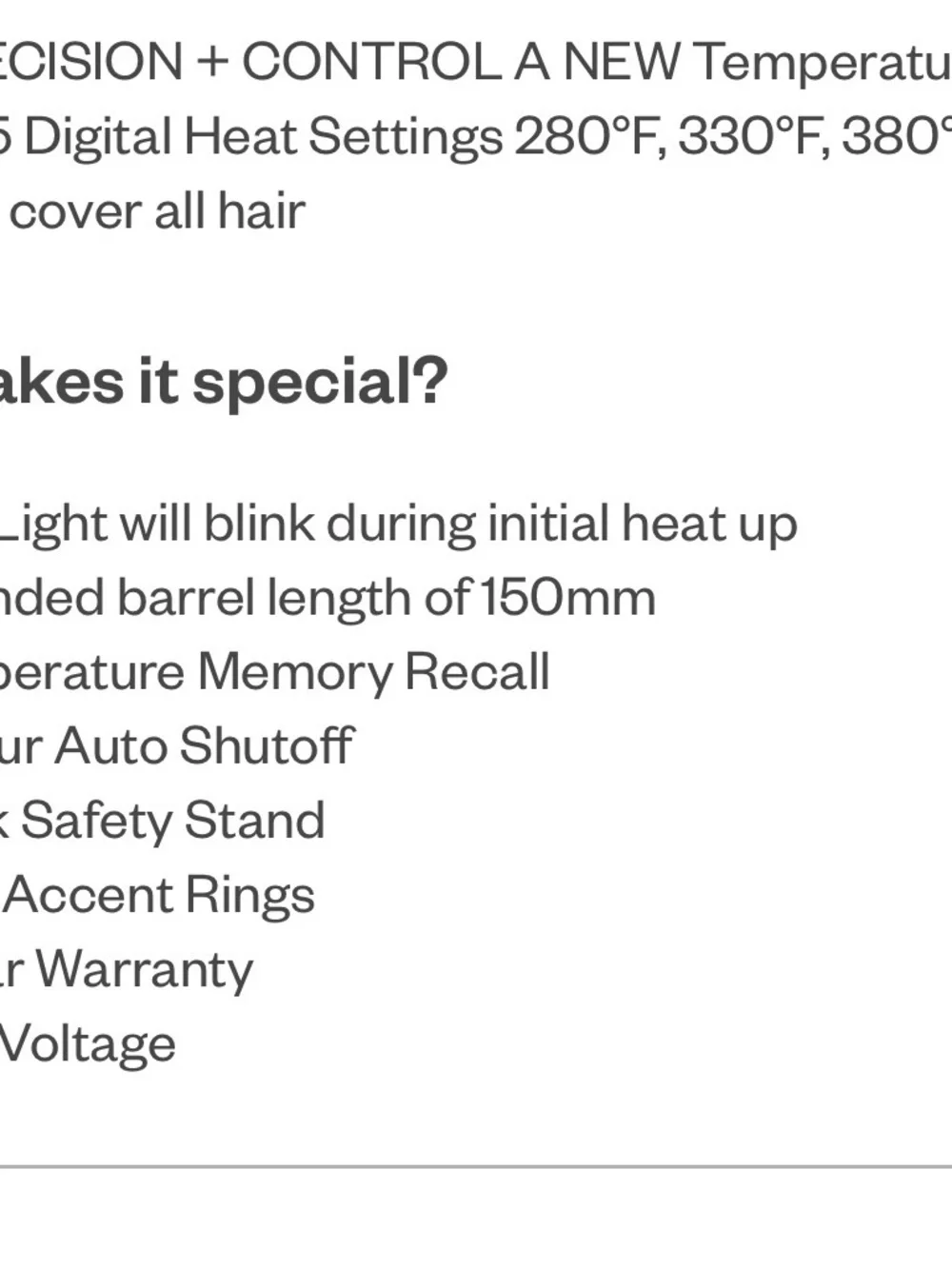 New in box with travel bag, Gold & Black 1 1/4” Long barrel pro curling iron.